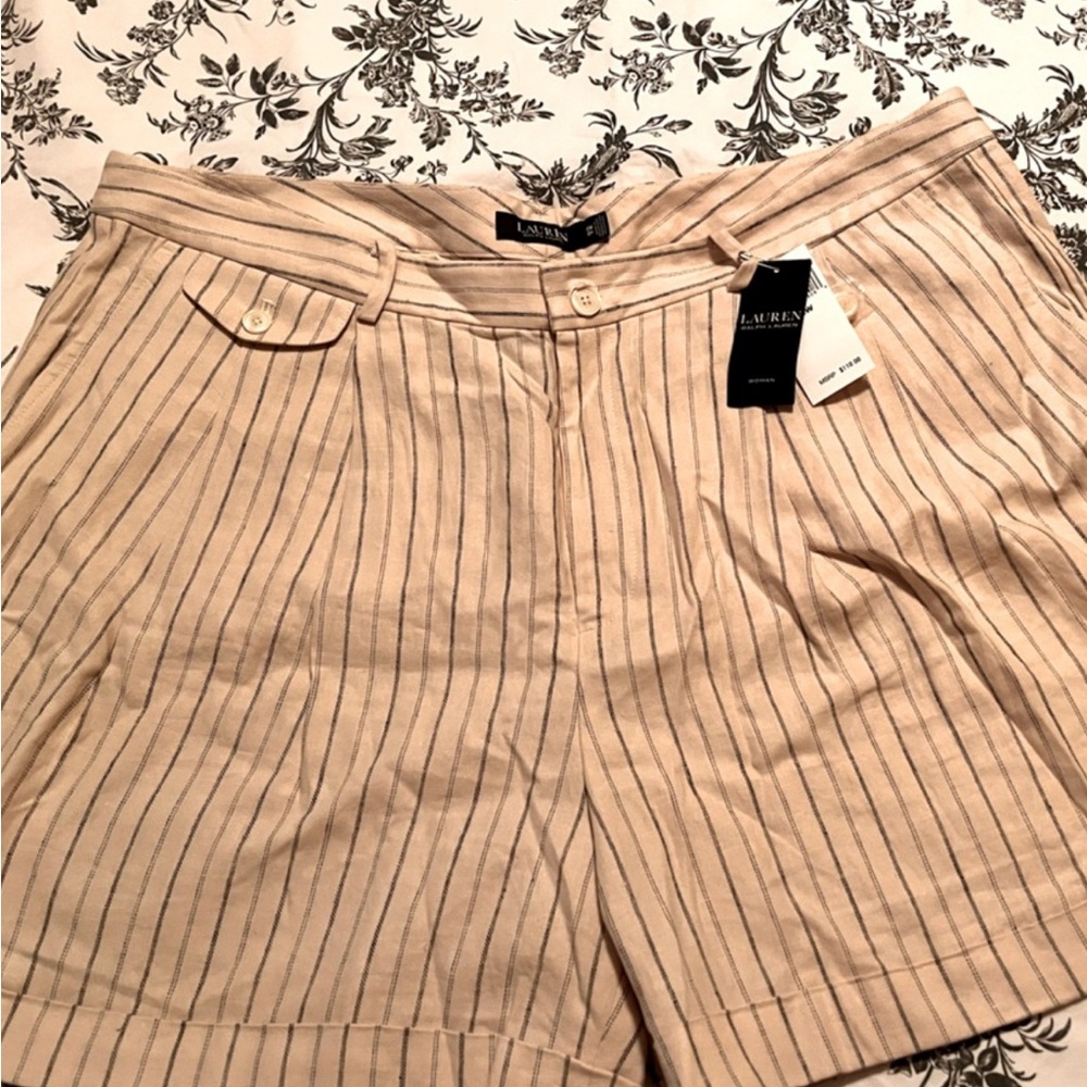 Ralph Lauren Tan Bermudas Tailored Lightweight Design
